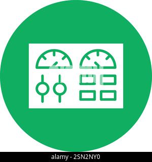 Bedienfeld Vektorsymbol Design-Illustration Stock Vektor