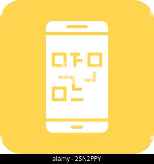 QR-Code Vektorsymbol Design-Illustration Stock Vektor