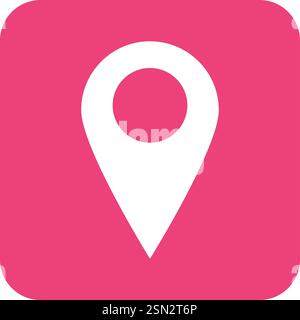 Positionsvektor-Symbol Konstruktionsabbildung Stock Vektor