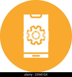 App-Entwicklung Vektor-Symbol Design-Illustration Stock Vektor