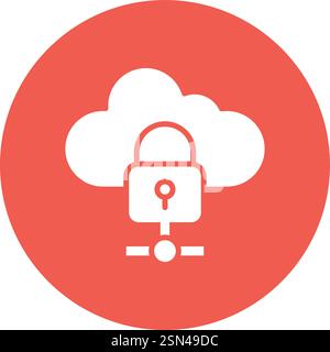 Datenschutz Vektor-Symbol Design-Illustration Stock Vektor