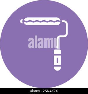 Malerwalze Vektor-Symbol Design-Illustration Stock Vektor