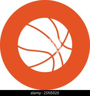Basketball Vektor Icon Design Illustration Stock Vektor