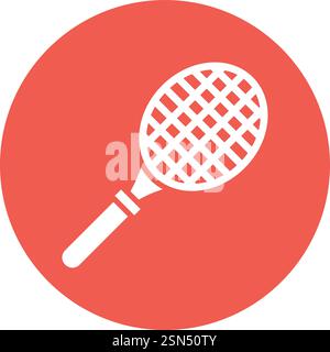 Tennisschläger Vektor-Symbol Design Illustration Stock Vektor