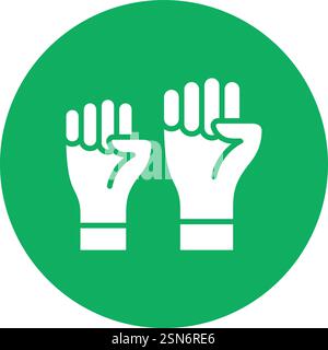 Protest Vektor Symbol Design Illustration Stock Vektor