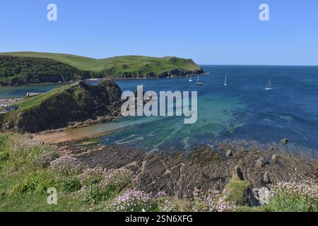 Hope Cove, South West Coast Path, Devon Stockfoto