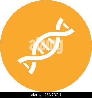 Abbildung Des Dna-Vektor-Symbols Stock Vektor