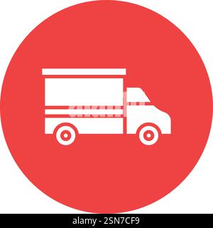 Delivery Truck Vector Symbol Design Illustration Stock Vektor