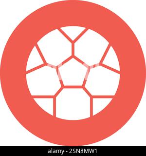 Fußball Vektor Icon Design Illustration Stock Vektor