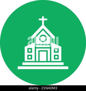 Kirche Vektor Symbol Design Illustration Stock Vektor