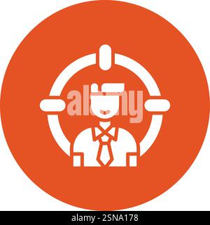 Kopf Jagd Vektor Symbol Design Illustration Stock Vektor