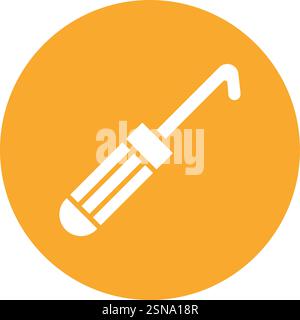 Häkeln Sie Vektor Symbol Design Illustration Stock Vektor