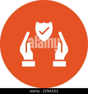 Schutzvektorsymbol Konstruktionsabbildung Stock Vektor