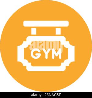 Gym Board Vektor Icon Design Illustration Stock Vektor