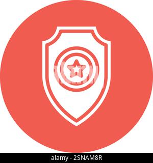 Abschirmvektor-Symbol-Design-Illustration Stock Vektor