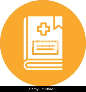 Buch Vektor Symbol Design Illustration Stock Vektor