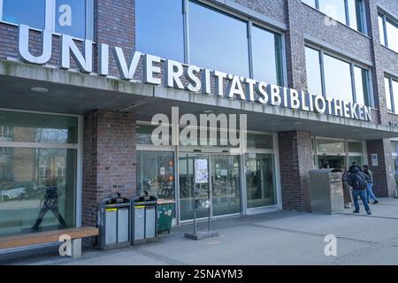 Universitätsbibliotheken TU Berlin und UdK Berlin, Fasanenstraße, Charlottenburg, Berlin, Deutschland *** Universitätsbibliotheken TU Berlin und UdK Berlin, Fasanenstraße, Charlottenburg, Berlin, Deutschland Stockfoto