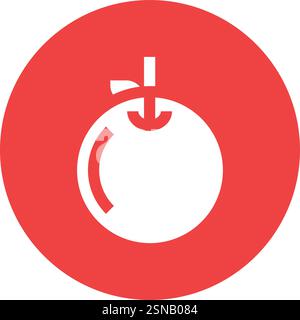 Orangefarbenes Vektorsymbol – Designillustration Stock Vektor