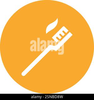 Zahnbürsten-Vektor-Symbol Design-Illustration Stock Vektor