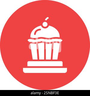 Dessert Vektor Symbol Design Illustration Stock Vektor