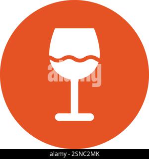 Illustration Des Glasvektorsymbols Stock Vektor