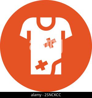 Schmutzige Kleidung Vektor-Symbol Design-Illustration Stock Vektor