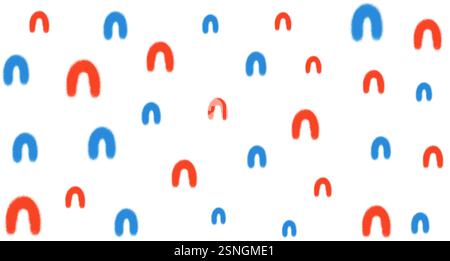 Abstrakter kreidegemalter Hintergrund mit Kritzelformen. Stock Vektor