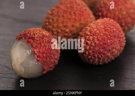 Frischen Litschi Stockfoto