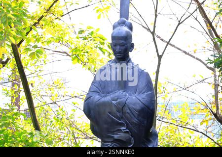 Statue von Prinz Shotoku im Philosophical Hall Park Stockfoto