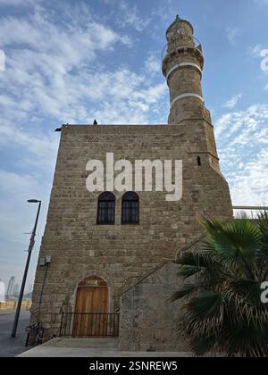 Die Al-Bahr-Moschee in Jaffa, Israel. Stockfoto