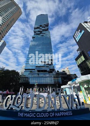 Das ultra modernen MahaNakhon Hochhaus in Bangkok, Thailand. Stockfoto