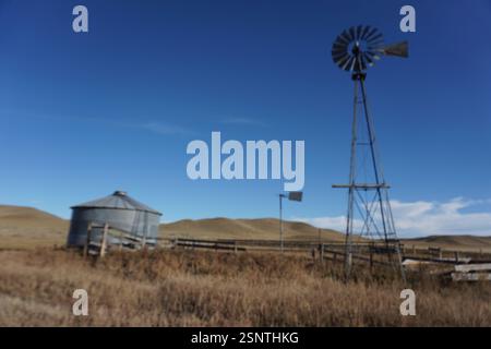 Windmühle der alten Schule Stockfoto