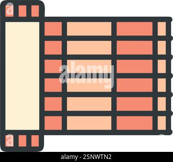 Bambus-Sushi-Matte zum Rollen Stock Vektor