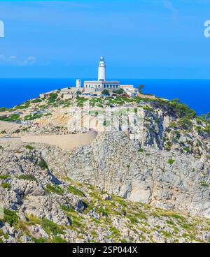Leuchtturm Cap de Formentor, Mallorca, Balearen, Spanien, Europa Stockfoto