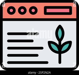 Illustration Für Vektor-Symbole Für Organische Inhalte Stock Vektor