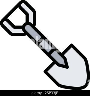 Schaufel Vektor Symbol Design Illustration Stock Vektor
