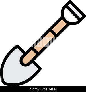 Schaufel Vektor Symbol Design Illustration Stock Vektor