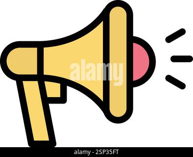 Megaphon-Vektor-Symbol Design-Illustration Stock Vektor