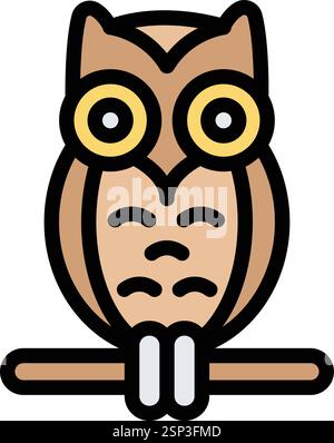 Illustration Des Symbols „Eulen-Vektor“ Stock Vektor
