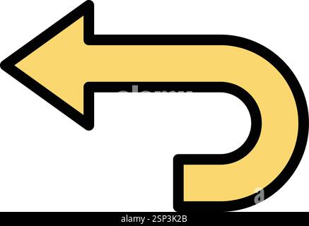 Rückgängig: Vektorsymbol Illustration Stock Vektor