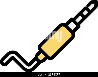 Illustration Des Designs Des Vektorsymbols Für Audiobuchse Stock Vektor