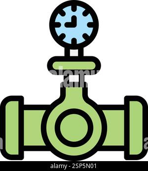 Manometer Vektorsymbol Konstruktionsabbildung Stock Vektor