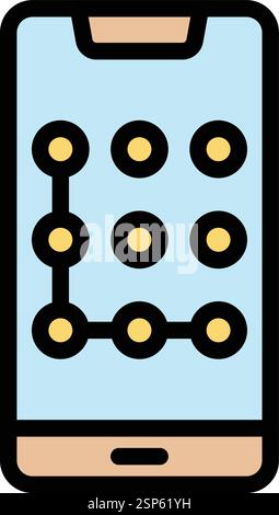 Mustervektor-Symbol Konstruktionsabbildung Stock Vektor