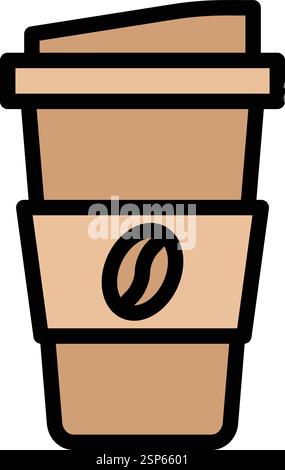 Kaffeetasse Vektor-Symbol Design Illustration Stock Vektor