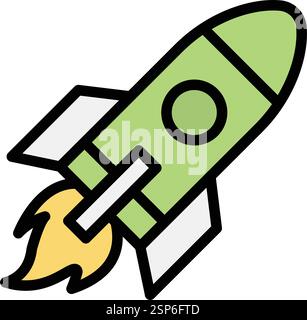 Startup Vector Icon Design Illustration Stock Vektor