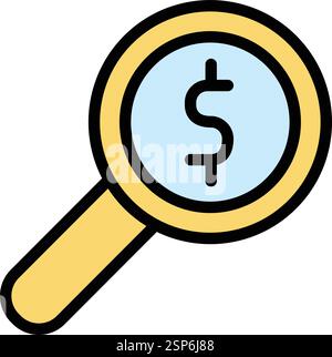 Vergrößerungsvektor-Symbol Konstruktionsabbildung Stock Vektor