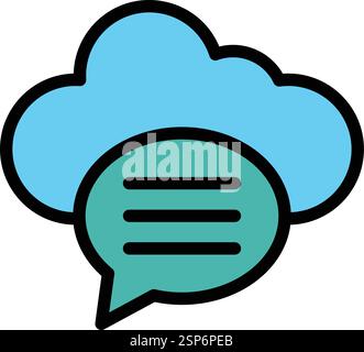 Chat Bubble Vektor Symbol Design Illustration Stock Vektor