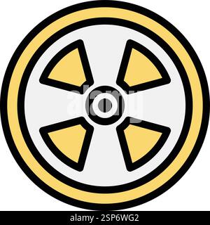 Illustration Des Nuklearvektorsymbols Stock Vektor