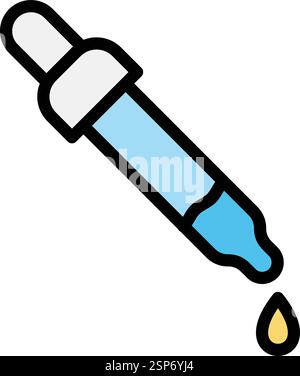 Pipette Vector Icon Design Illustration Stock Vektor
