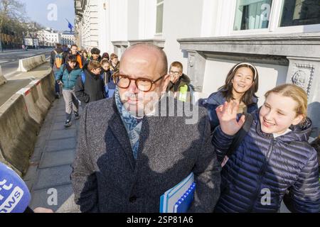 Brüssel, Belgien Februar 2025. Innenminister Bernard Quintin kommt zu einer ministerratssitzung der Bundesregierung am Freitag, den 14. Februar 2025, in Brüssel. BELGA FOTO NICOLAS MAETERLINCK Credit: Belga News Agency/Alamy Live News Stockfoto